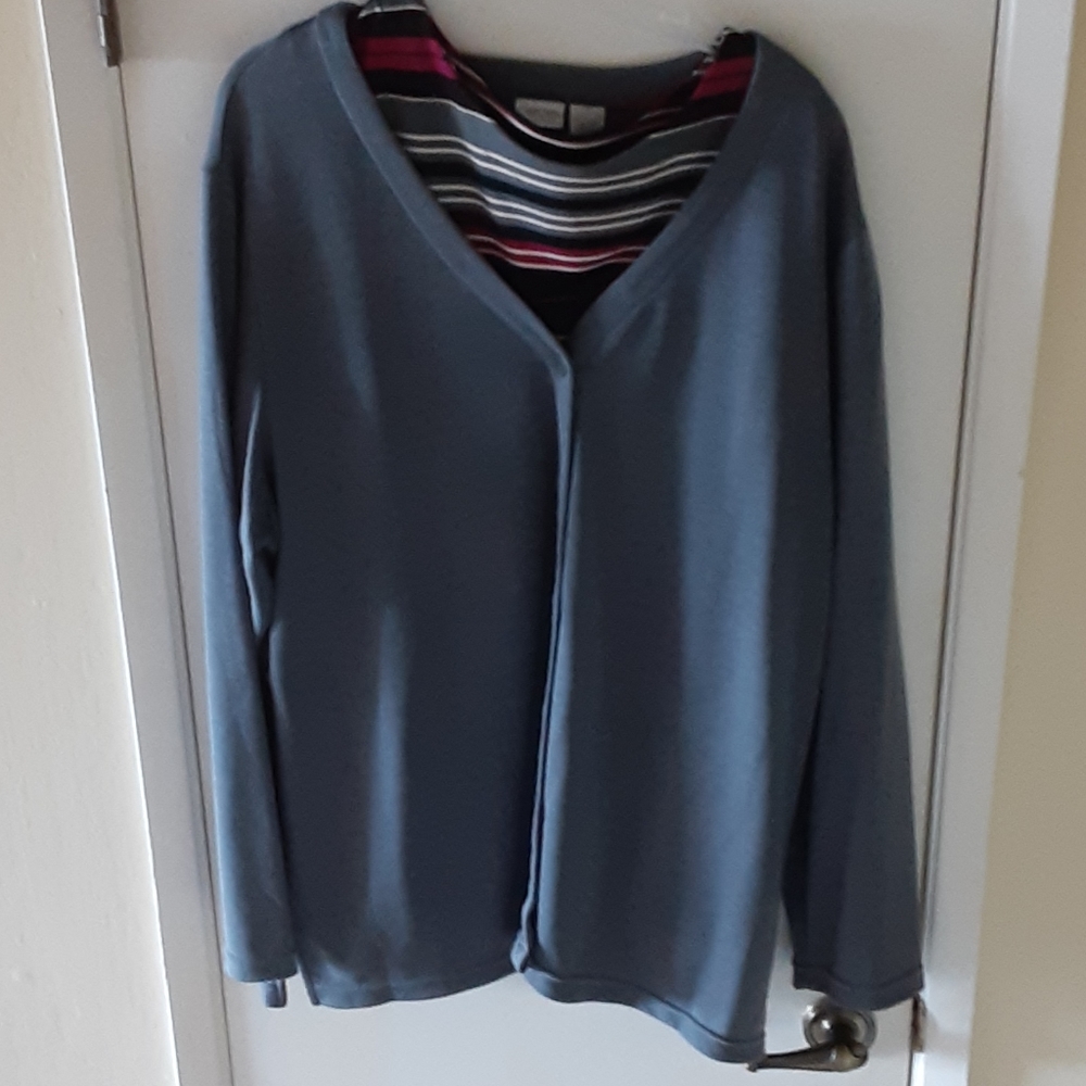 2 Piece set.  Tank top with Cardigan. 2X. NWOT